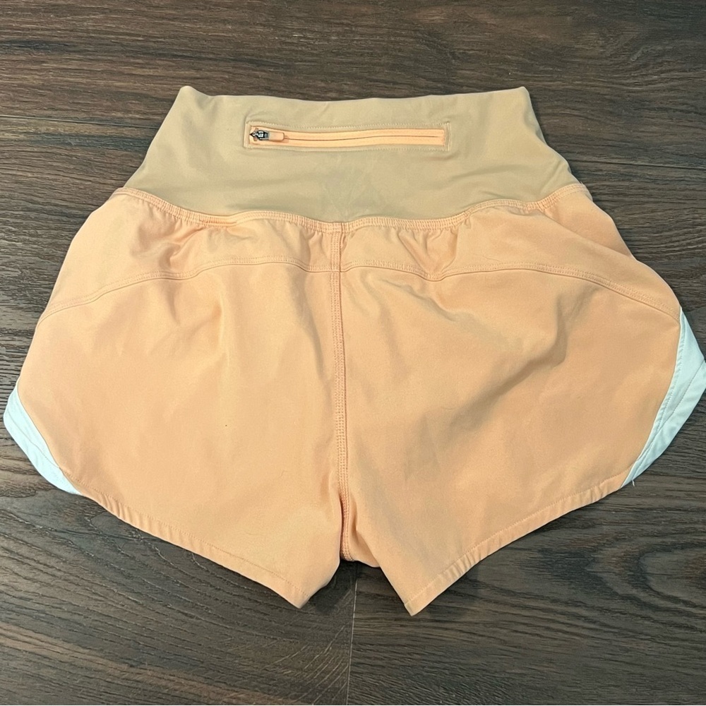 Gilly Hicks Peach and White Lined Athletic Running Shorts Women’s Size XS - Picture 4 of 10